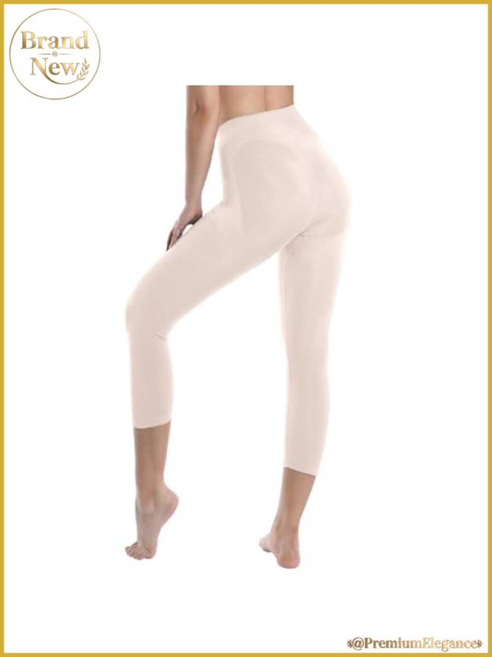 High Waist Tummy Control Shapewear Leggings Thigh Slimmer Knee Length Body